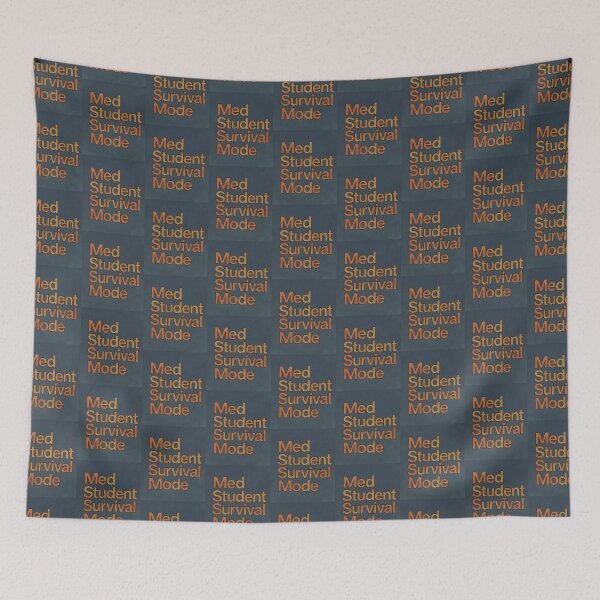 Item preview, Medical student survival mode grey background  Humor Tee, brafdesign designed and sold by Brafdesign.