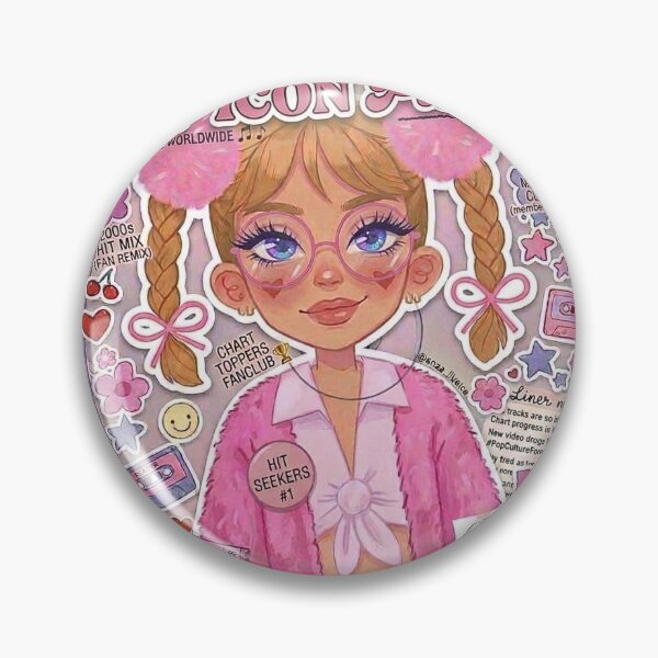 Item preview, Pop Icon Playlist CD Sticker Y2K Music Aesthetic Retro 2000s Hit Mix Fan Art Kawaii Music Lover Gift designed and sold by Wander & Whim Designs.