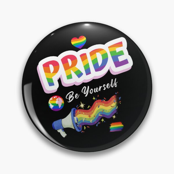 Item preview, Pride Be Yourself Rainbow Megaphone LGBTQ Love Wins Color Splash Design designed and sold by CHANCHANAI.