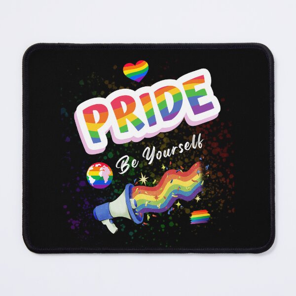 Item preview, Pride Be Yourself Rainbow Megaphone LGBTQ Love Wins Color Splash Design designed and sold by CHANCHANAI.