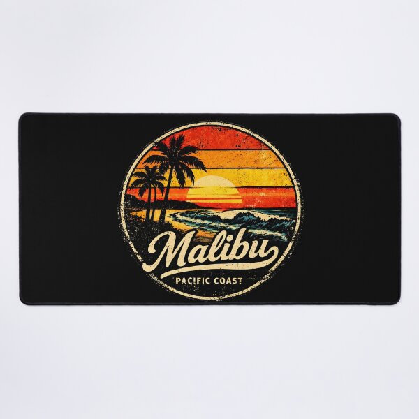 Item preview, Malibu Sunset Beach Retro Vintage Surf Pacific Coast designed and sold by JerdbordinShop.