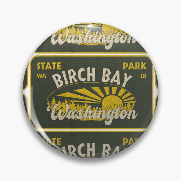 Item preview, Birch Bay State Park, Washington, badge design designed and sold by Wanderful-roads.