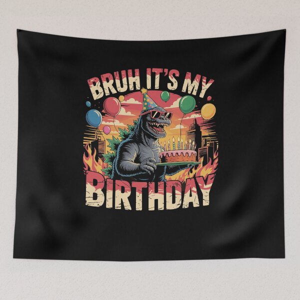 Item preview, Kaiju Birthday Party Japan Monster Dinosuar It's My Birthday designed and sold by Dressed For  Duty.