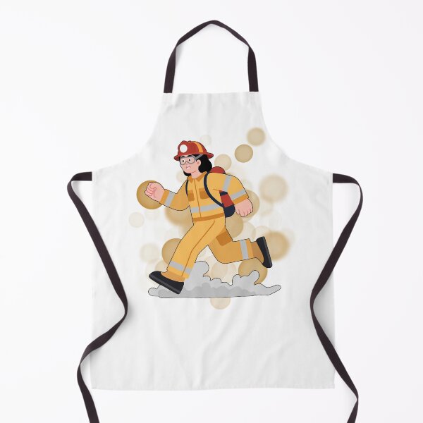 Item preview, Firefighter in Cartoon Style - Aesthetic Illustration designed and sold by iamKRUK.
