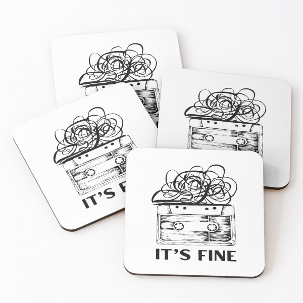 Item preview, Retro Cassette Tape It's Fine designed and sold by JaquelinDach.