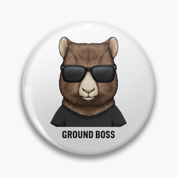 Item preview, Ground Boss Wombat designed and sold by SurajDesigns.