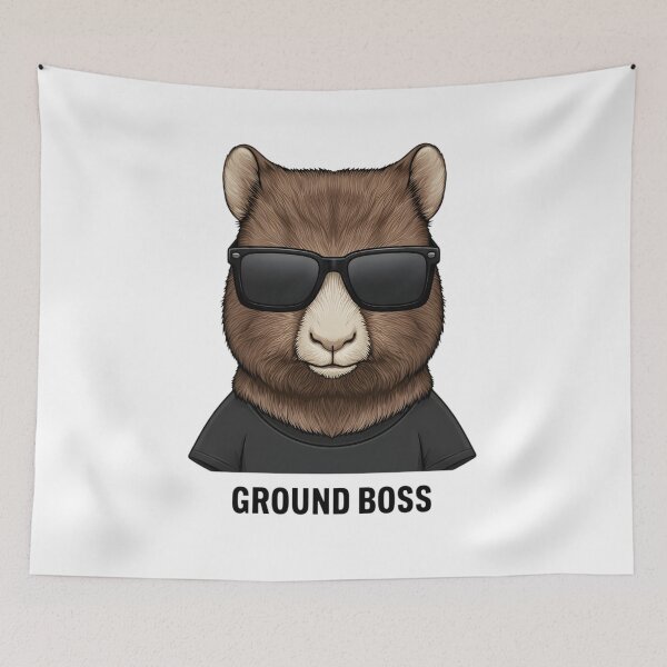 Item preview, Ground Boss Wombat designed and sold by SurajDesigns.