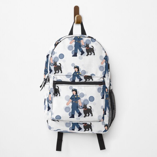 Item preview, Police Officer with a Dog in Cartoon Style - Aesthetic Illustration designed and sold by iamKRUK.