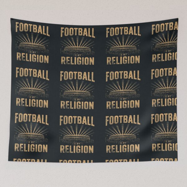 Item preview, Football Is My Religion – Soccer Fan Vintage Shirt designed and sold by Pigmentra.