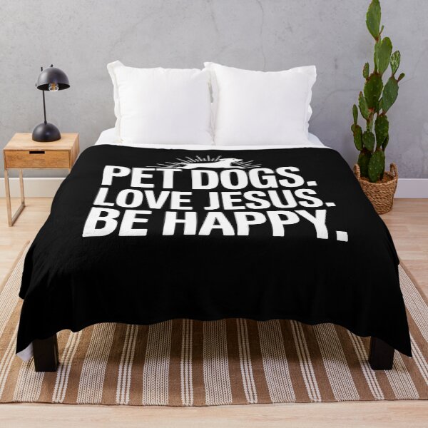 Item preview, Christian Pet Dogs Love Jesus Be Happy designed and sold by Dressed For  Duty.