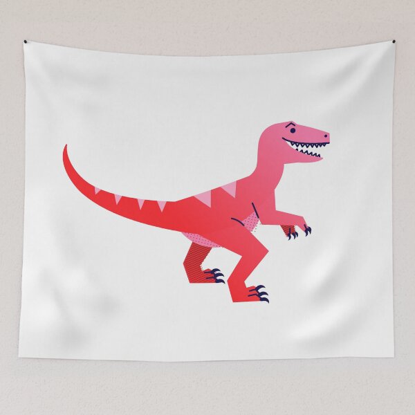 Item preview, Cute Red Raptor Dinosaur designed and sold by berserki_.