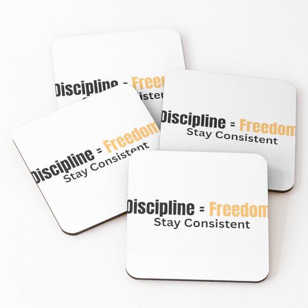Item preview, Discipline Equals Freedom - Stay Consistent Quote designed and sold by TrendHubStore.