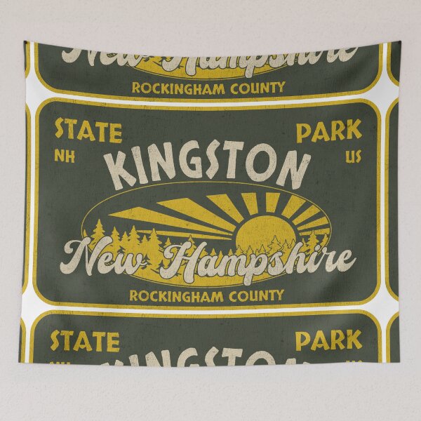 Item preview, Kingston State Park, Rockingham County, New Hampshire, badge design designed and sold by Wanderful-roads.