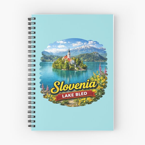 Item preview, Lake Bled, Slovenia - Alpine Lake Island & Castle designed and sold by Myra365Art.