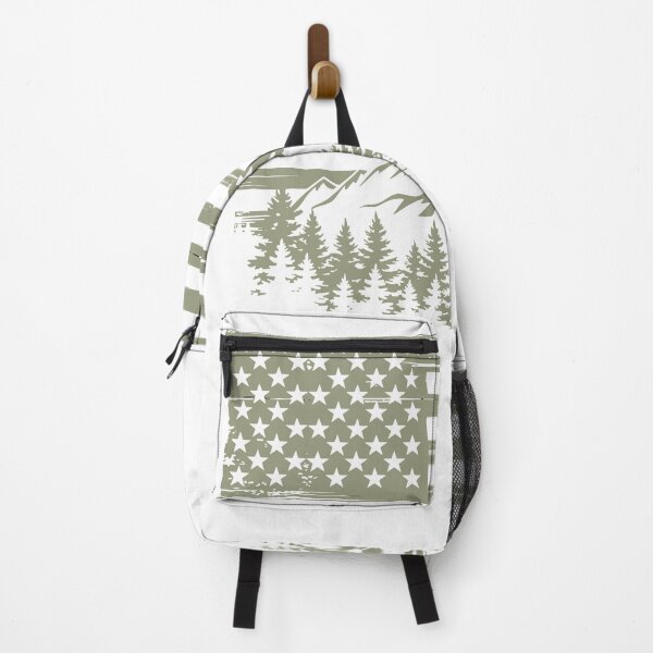 Item preview, Forest Tree Wildlife Nature Outdoor American USA Flag designed and sold by Dressed For Duty.