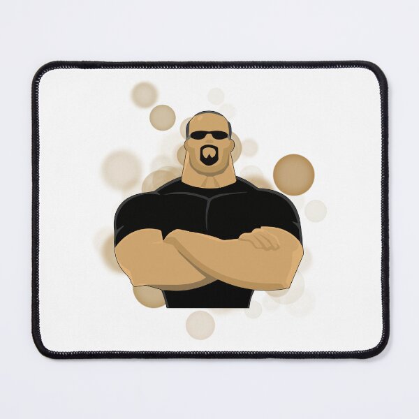 Item preview, Security Guard with Folded Arms in Cartoon Style - Aesthetic Illustration designed and sold by iamKRUK.