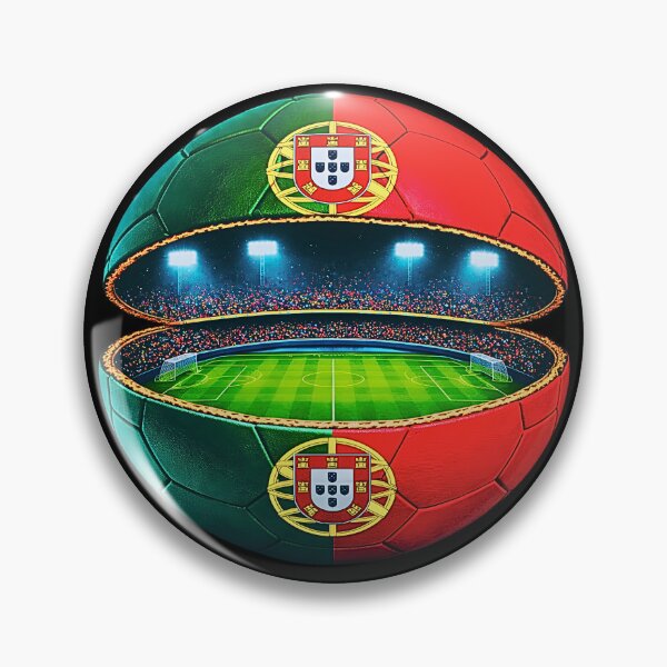 Item preview, Portugal Football Stadium Ball Design  designed and sold by FunToTheFullest.