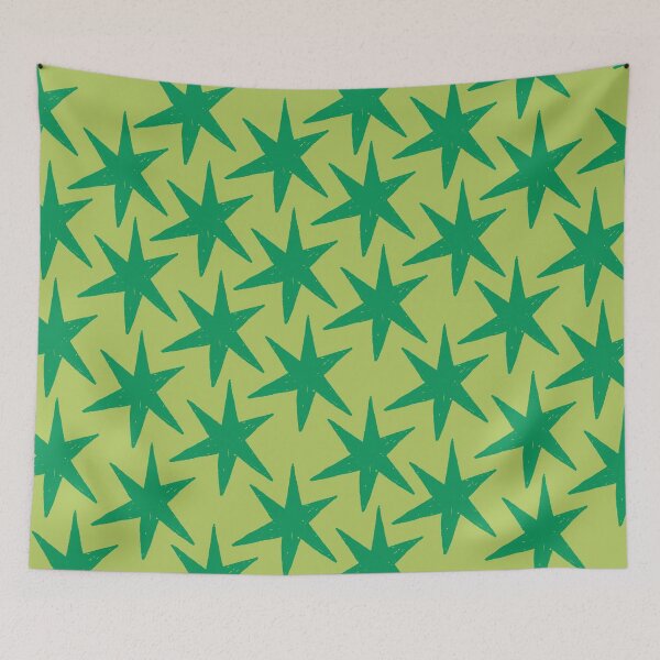 Item preview, Green stars designed and sold by Raya Z.