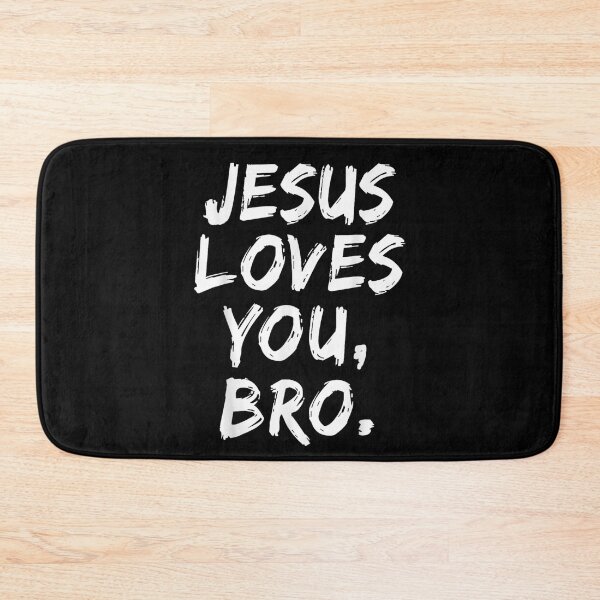 Item preview, Jesus Loves You Bro Bold Christian Typography Streetwear Faith Design designed and sold by IsoldeCeleste.