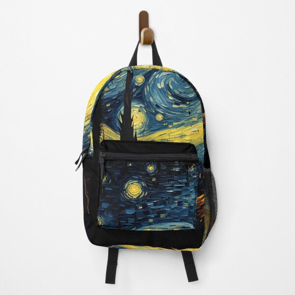 Item preview, Black Cat Watching Golden Moon in a Starry Dreamscape Night designed and sold by IsoldeCeleste.