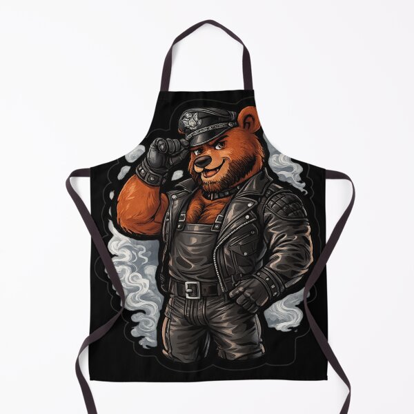 Item preview, Smokin’ Bad Boy Leather Daddy Bear Leder Gay Pride Graphic Art Design designed and sold by ItsAKinkThing.