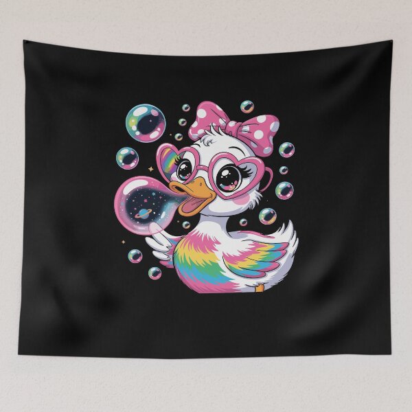 Item preview, Cool Rainbow Duck with Sunglasses Bubblegum Animal designed and sold by Dressed For  Duty.