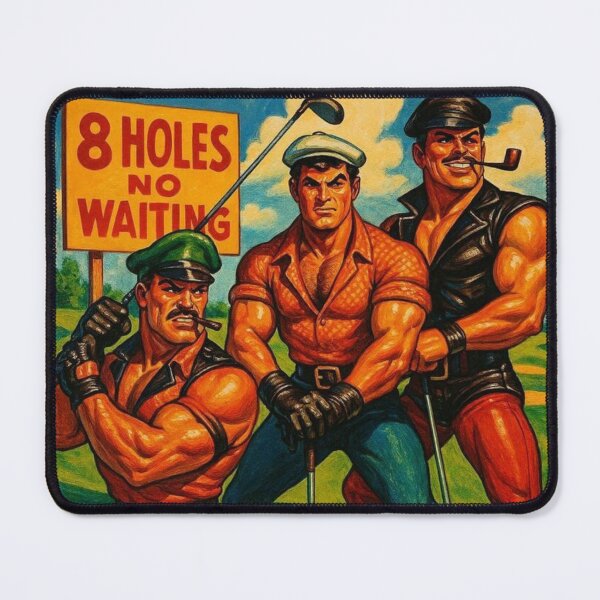 Item preview, Leather Daddy Golf Club — 8 Holes, No Waiting Gay Pride Graphic Art Design designed and sold by ItsAKinkThing.