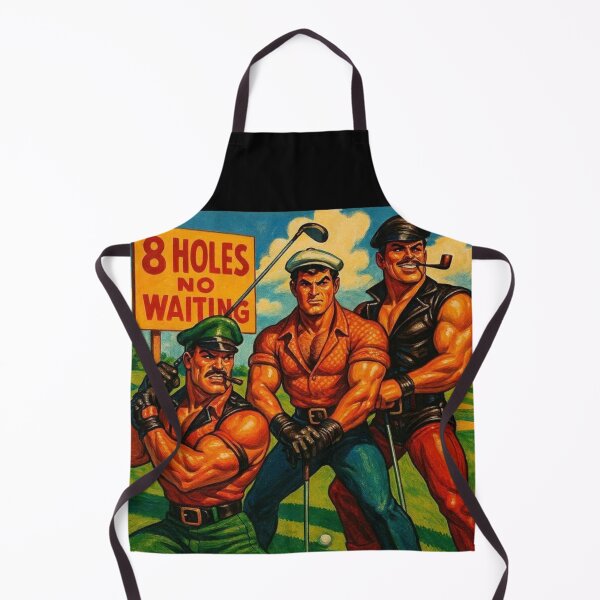 Item preview, Leather Daddy Golf Club — 8 Holes, No Waiting Gay Pride Graphic Art Design designed and sold by ItsAKinkThing.