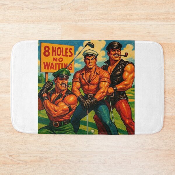 Item preview, Leather Daddy Golf Club — 8 Holes, No Waiting Gay Pride Graphic Art Design designed and sold by ItsAKinkThing.