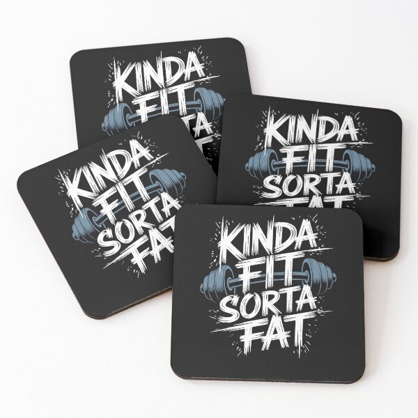 Item preview, Kinda Fit Sorta Fat Funny Fitness Workout designed and sold by Dressed For  Duty.