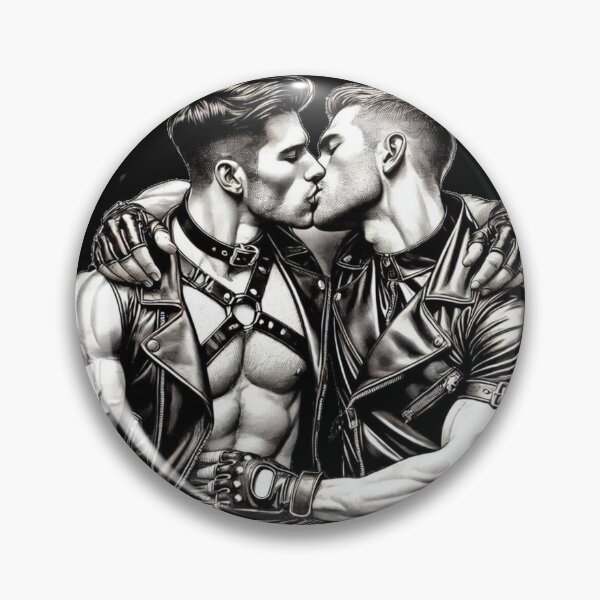 Item preview, Intimate Leather Gay Pride Graphic Art Design designed and sold by ItsAKinkThing.
