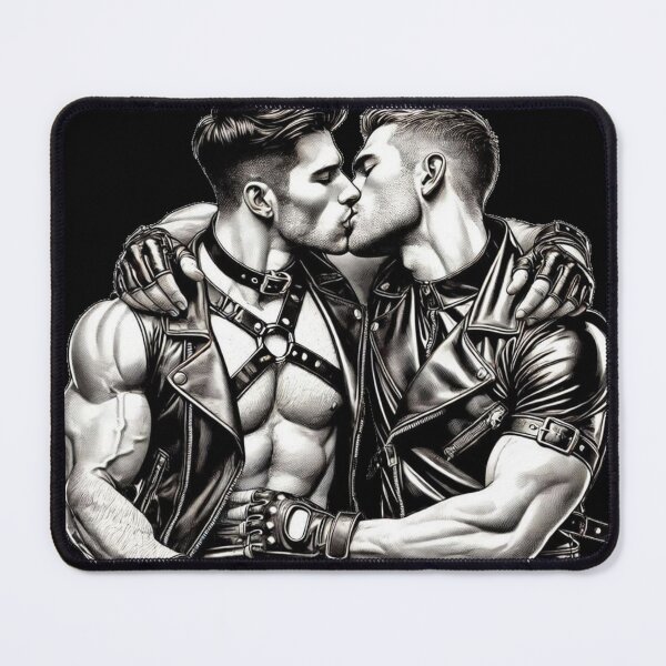 Item preview, Intimate Leather Gay Pride Graphic Art Design designed and sold by ItsAKinkThing.