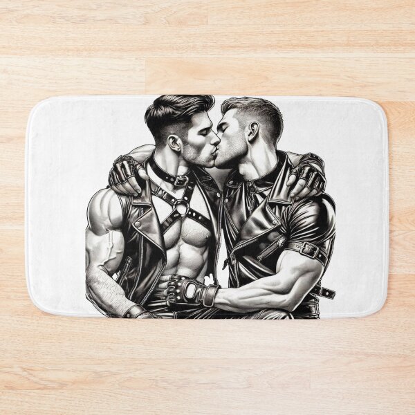 Item preview, Intimate Leather Gay Pride Graphic Art Design designed and sold by ItsAKinkThing.