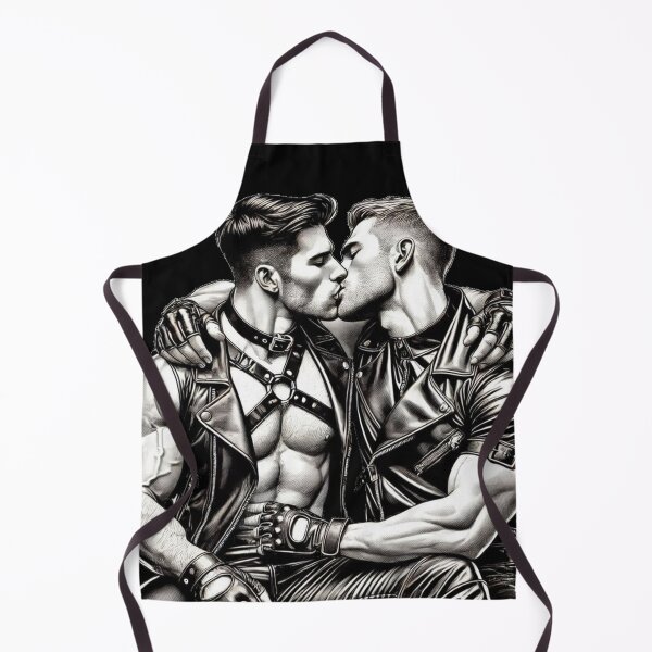 Item preview, Intimate Leather Gay Pride Graphic Art Design designed and sold by ItsAKinkThing.