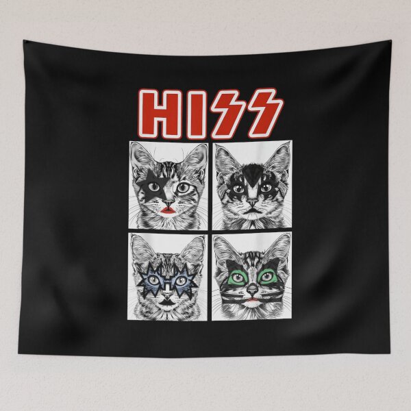 Item preview, Hi Glam Rock Cat Portrait Pop Art Parody Retro Pet Design designed and sold by EvantheSolace.