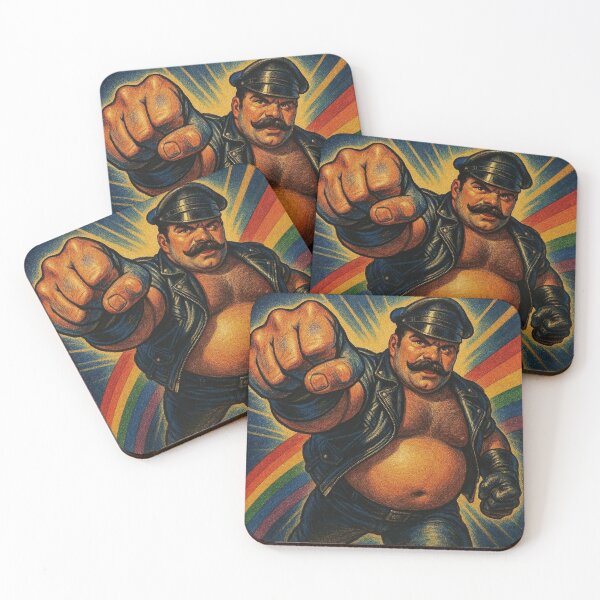 Item preview, Leather Daddy Fisted Glove Gay Pride Graphic Art Design designed and sold by ItsAKinkThing.