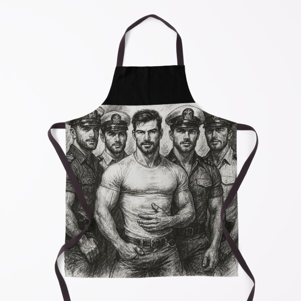 Item preview, Leather Line of Duty Gay Military Pride Art Design designed and sold by ItsAKinkThing.