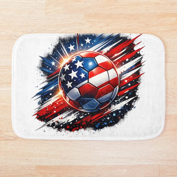 Item preview, Red Blue Soccer Ball Streetwear Design designed and sold by Pigmentra.