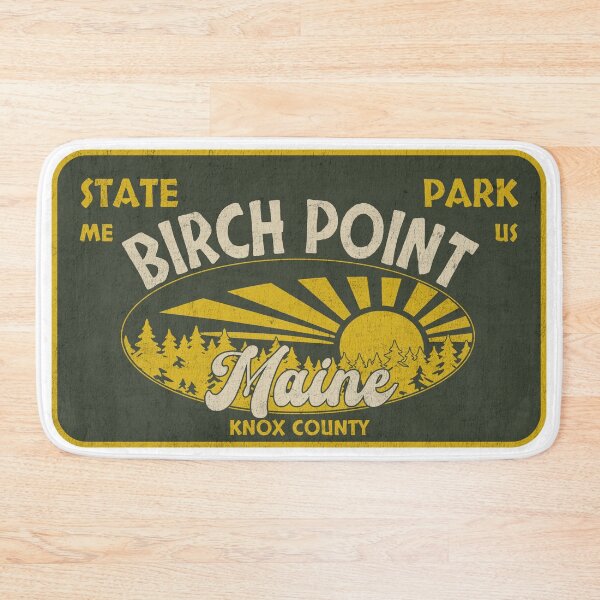 Item preview, Birch Point State Park, Knox County, Maine, badge design designed and sold by Wanderful-roads.