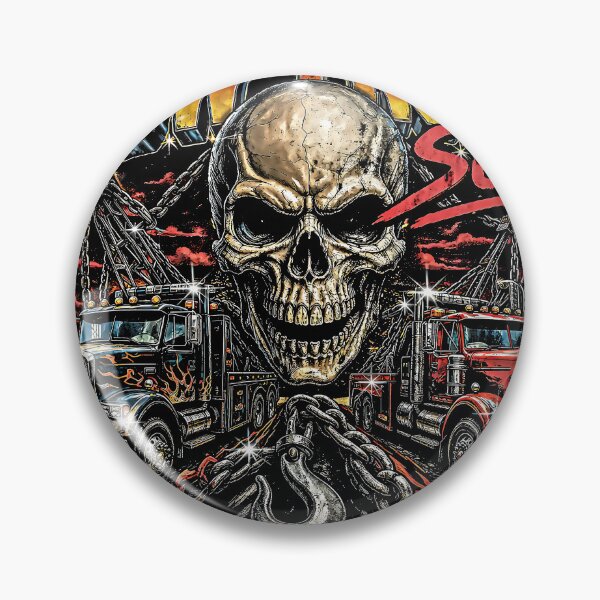Item preview, Careful Around My Tow Truck Son Skull Chain Big Rig designed and sold by graphixpolash.