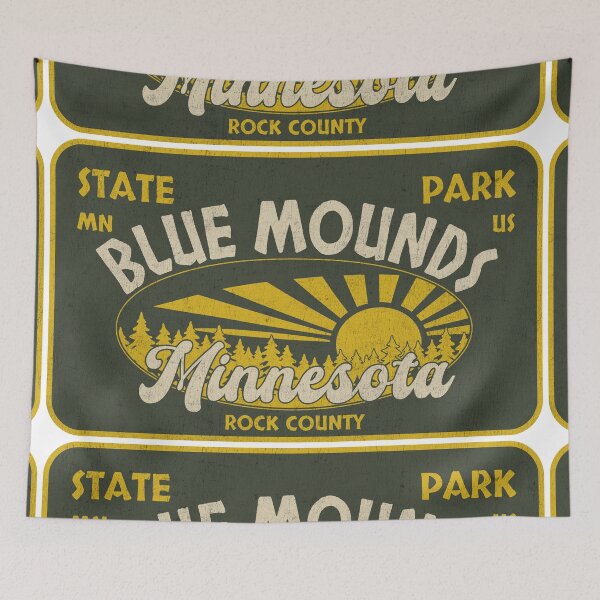 Item preview, Blue Mounds State Park, Rock County, Minnesota, badge design designed and sold by Wanderful-roads.