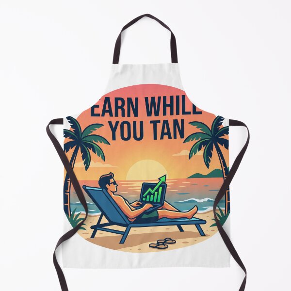 Item preview, Earn While You Tan – Passive Income Beach Vibes T-Shirt designed and sold by WealthSmith.