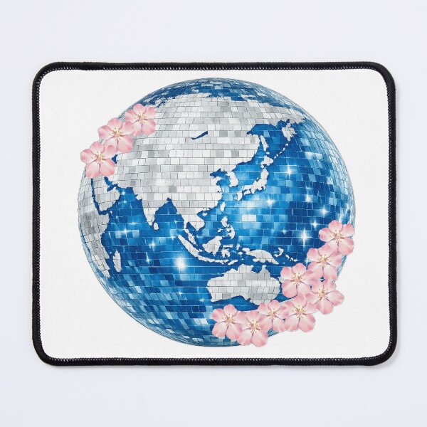 Item preview, Sakura Disco Earth: Japanese Cherry Blossom & Modern Style designed and sold by SakuraMarket26.