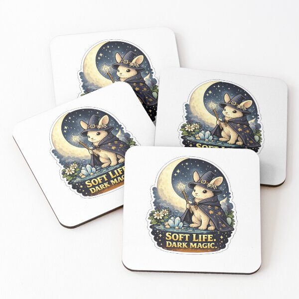 Item preview, Soft Life Dark Magic Cottage Witch Bunny Sticker designed and sold by Gentlestate.