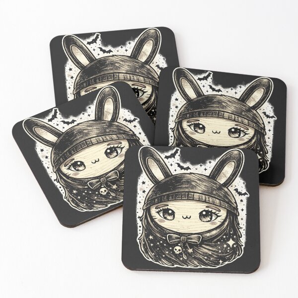 Item preview, Goth Kawaii Bunny Girl – Dark Cute Aesthetic designed and sold by InnerwayStudio.