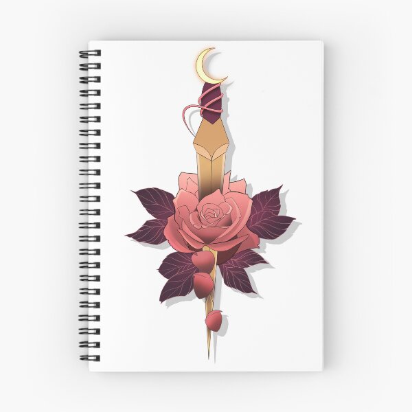 Item preview, Neotraditional Dagger-Rose tattoo designed and sold by Aeriz85.