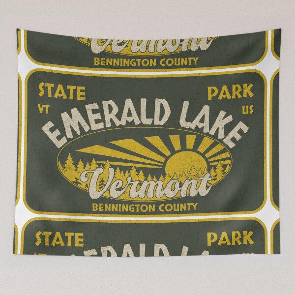 Item preview, Emerald Lake State Park, Bennington County, Vermont, badge design designed and sold by Wanderful-roads.