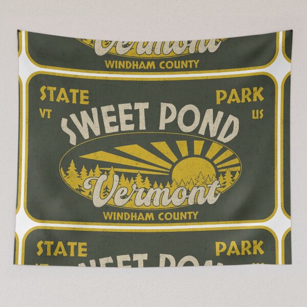 Item preview, Sweet Pond State Park, Windham County, Vermont, badge design designed and sold by Wanderful-roads.