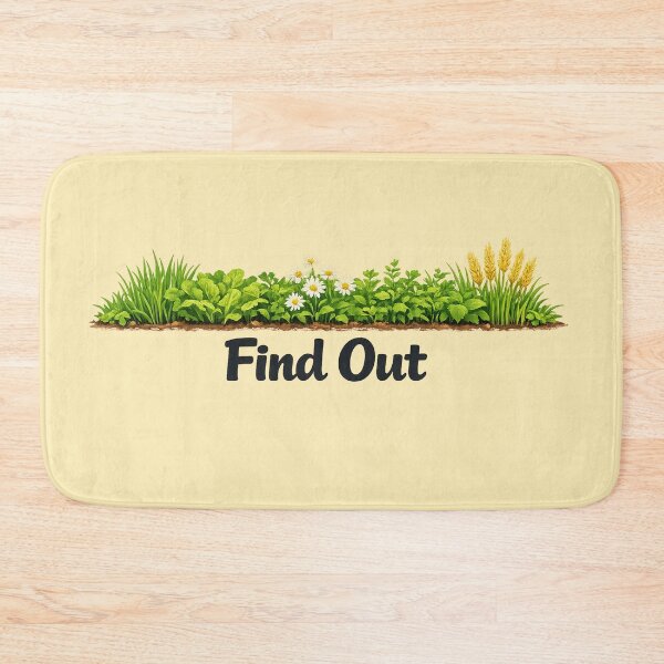 Item preview, Continuous Plantation Line with “Find Out” Bold Typography designed and sold by annenambiro.