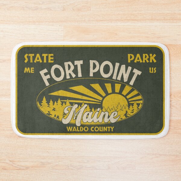 Item preview, Fort Point State Park, Waldo County, Maine, badge design designed and sold by Wanderful-roads.